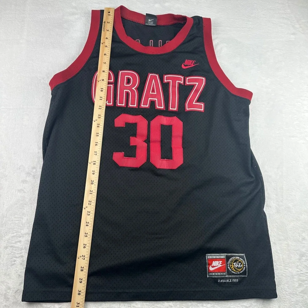 VTG Nike Rasheed Wallace Large Gratz High School Throwback Basketball Jersey
